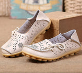 Women’s Low-Heel Loafers with Laces & Small Eyelets