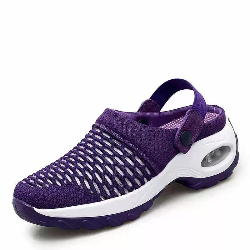Summer Daily Sandals Women Half-Drag Breathable Lightweight Air Cushion Women'S Shoes
