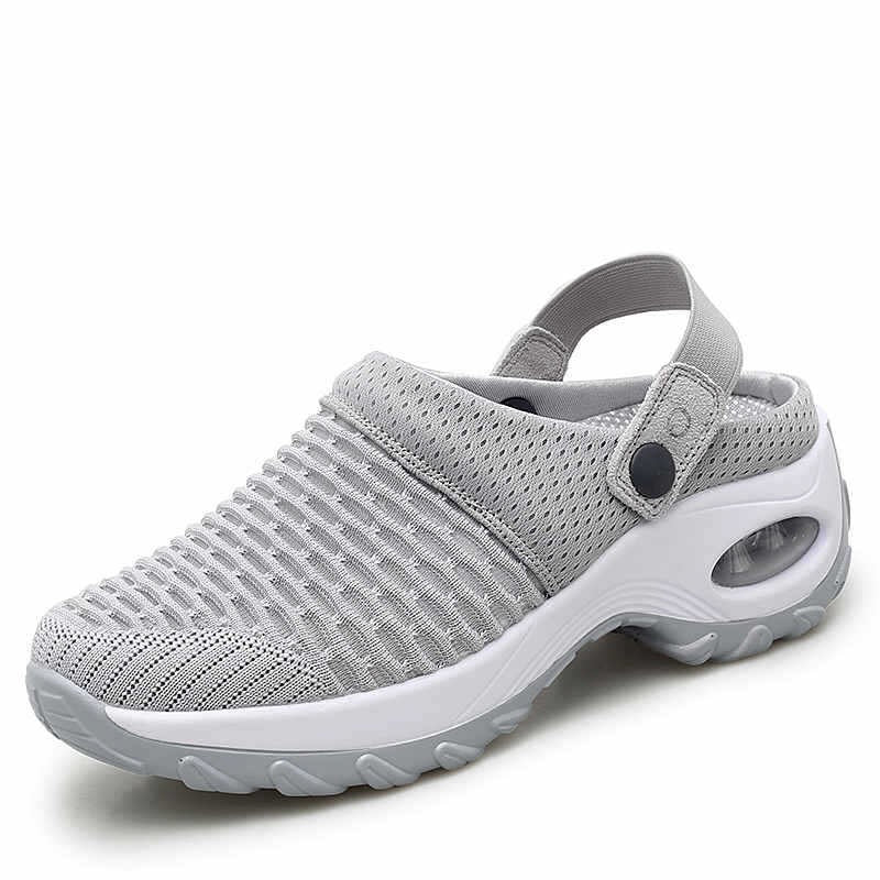Summer Daily Sandals Women Half-Drag Breathable Lightweight Air Cushion Women'S Shoes