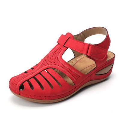 Wedges Sandals Summer Women's Round Toe Roman Shoes