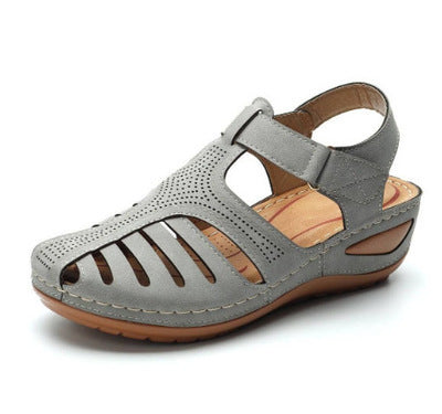 Wedges Sandals Summer Women's Round Toe Roman Shoes