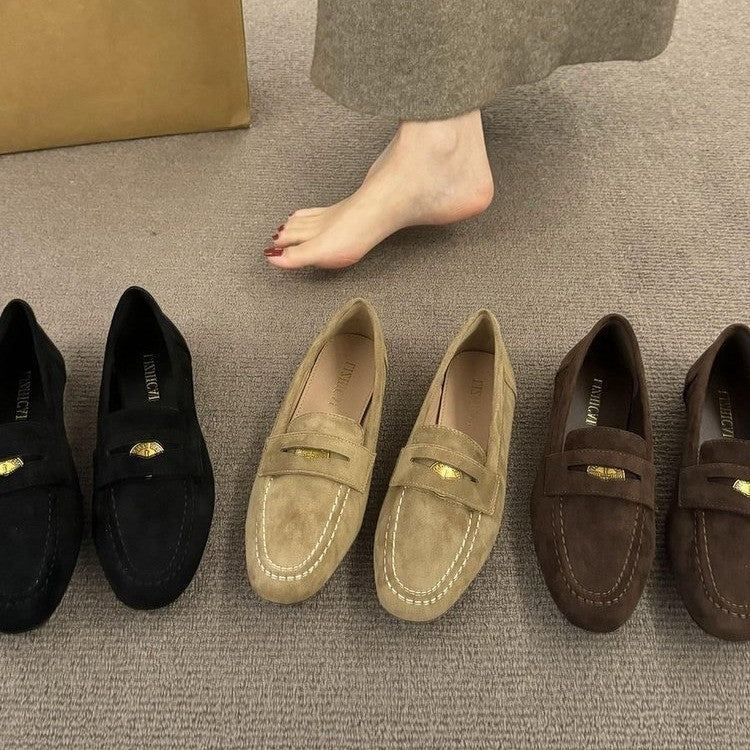 Classic Suede-Look Women’s Loafers