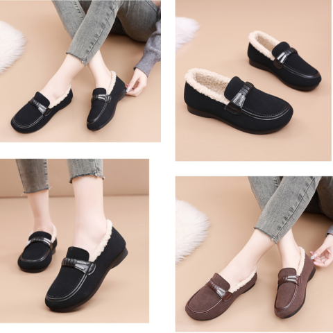 Women’s Fleece-Lined Winter Loafers