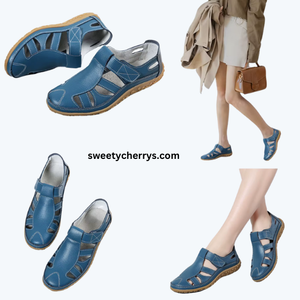 Women's casual leather summer sandals