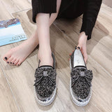 Women’s Sparkling Rhinestone Loafers