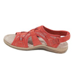 Women's New Roman Wedge Sandals Round Toe Velcro