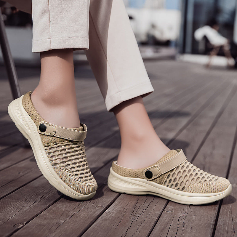 Women's Fashion Breathable Flip-flops Flyknit Sandals
