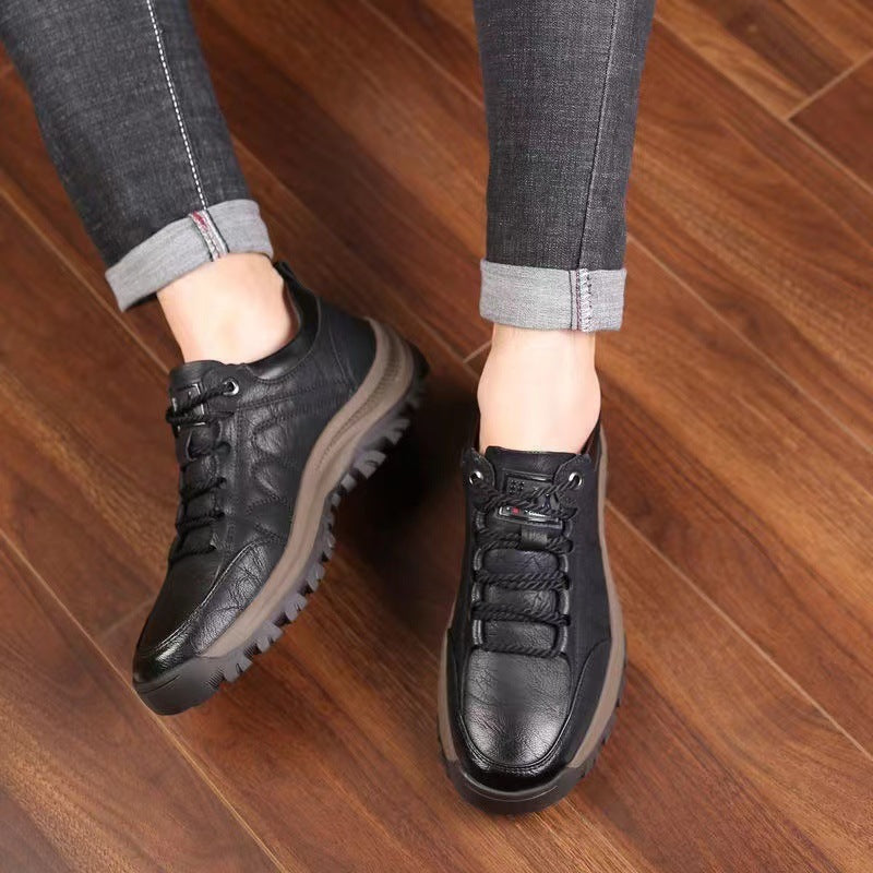 Plus Size Men's Shoes Leather Outdoor