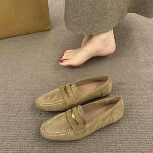 Classic Suede-Look Women’s Loafers