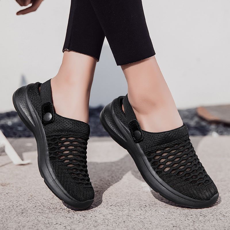 Women's Fashion Breathable Flip-flops Flyknit Sandals