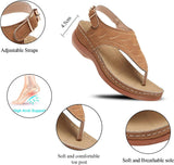 Casual Sandals Women's Wedge Heel Solid Color Flip Flop Sandals