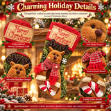 Christmas Stocking Socks Snowman Santa Elk Xmas Fireplace Xmas Tree Ornaments New Year Candy Bag Gift Christmas Decor