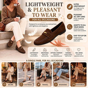 Classic Suede-Look Women’s Loafers