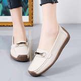 Elegant and Versatile Women’s Loafers with Metal Buckle