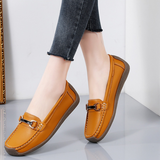 Elegant and Versatile Women’s Loafers with Metal Buckle