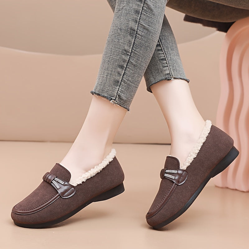 Women’s Fleece-Lined Winter Loafers
