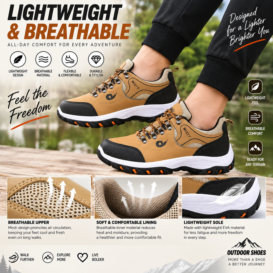 Mens Color-Block Hiking Shoes For Spring And Summer Outdoor Adventures
