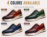 Mens Fashion First-Layer Cowhide Leather Shoes