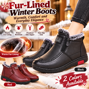 Plush Ankle Boots Winter Warm Shoes Gift For Mom Snow Boots Women