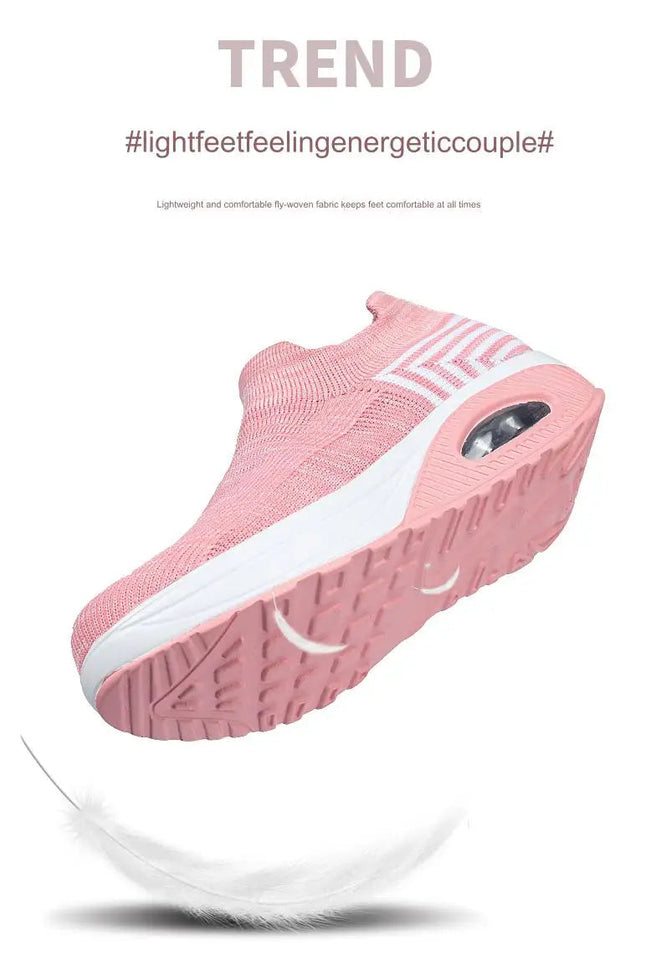 Platform Slip-on Rocking Shoes For Women
