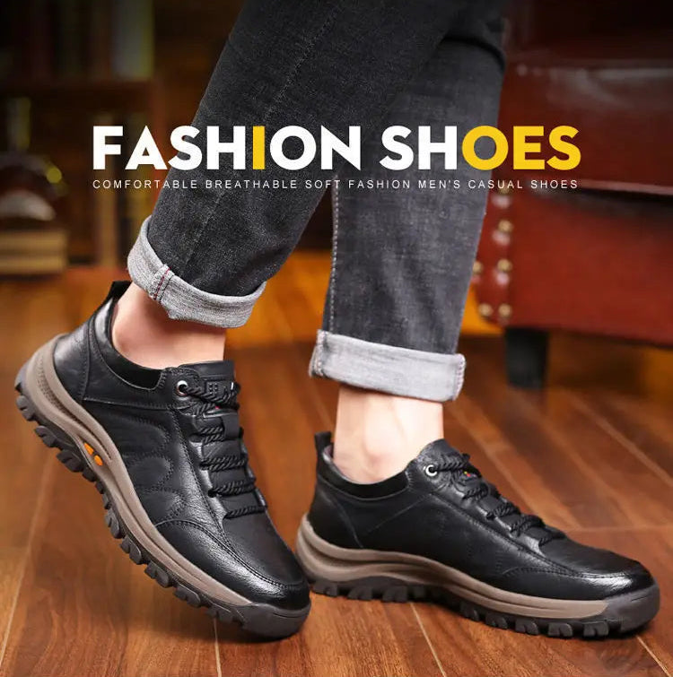 Plus Size Men's Shoes Leather Outdoor