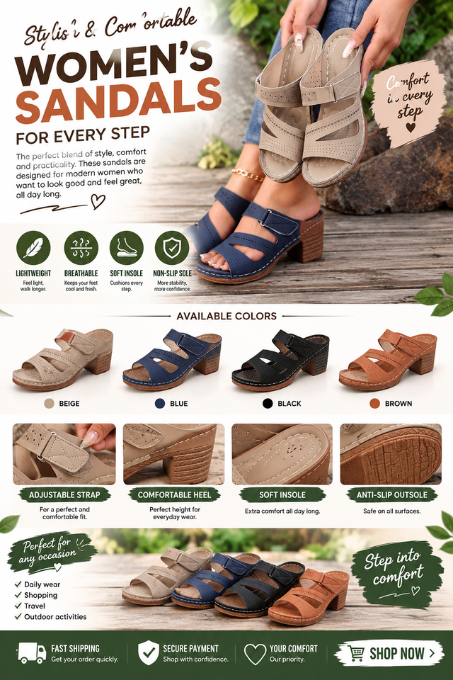 Square-heeled Peep-toe Slides Shoes Summer Casual Chunky Heel Sandals Solid Color Slippers