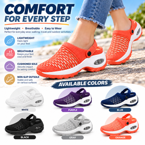 Summer Daily Sandals Women Half-Drag Breathable Lightweight Air Cushion Women'S Shoes
