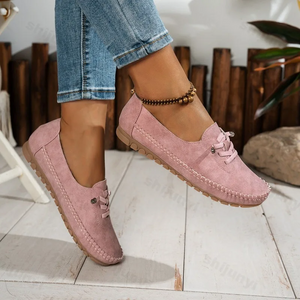 Women’s Comfortable Lace-Up British-Style Loafers