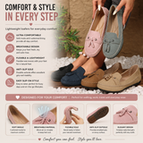 Women’s Comfortable Round-Toe Loafers – Flexible Non-Slip Slip-On Shoes