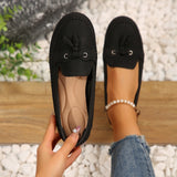 Women’s Comfortable Round-Toe Loafers – Flexible Non-Slip Slip-On Shoes