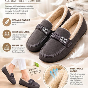 Women’s Fleece-Lined Winter Loafers