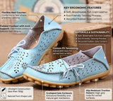 Women’s Low-Heel Loafers with Laces & Small Eyelets