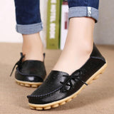 Women’s Low-Heel Loafers with Laces & Small Eyelets