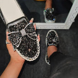 Women’s Sparkling Rhinestone Loafers