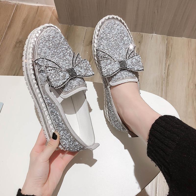 Women’s Sparkling Rhinestone Loafers
