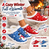 Womens Cozy, Thick-soled Cotton Slippers For Christmas