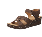 Retro Casual Flower Line ShapedWomen's Slope Heel Sandals
