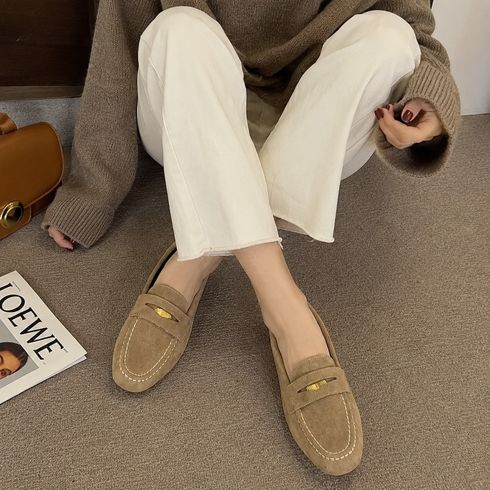 Classic Suede-Look Women’s Loafers