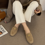 Classic Suede-Look Women’s Loafers