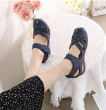 New Closed Toe Wedge Non-slip Plus Size Sandals For Women