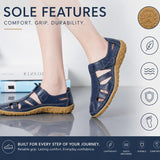 Handmade Vintage Leather Sandals Comfortable Soft Sole Mom Shoes