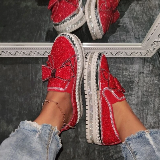 Women’s Sparkling Rhinestone Loafers