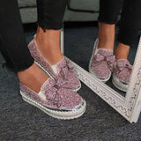 Women’s Sparkling Rhinestone Loafers
