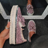 Women’s Sparkling Rhinestone Loafers