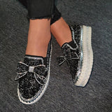 Women’s Sparkling Rhinestone Loafers