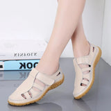 Women's casual leather summer sandals