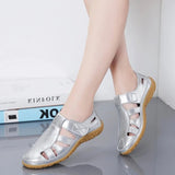 Women's casual leather summer sandals