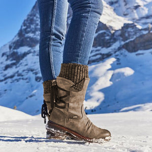 Winter lace-up boots for women