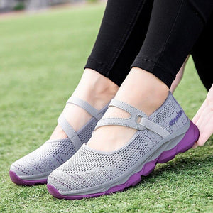 Casual Comfortable Breathable Walking Shoes With Elastic Strap